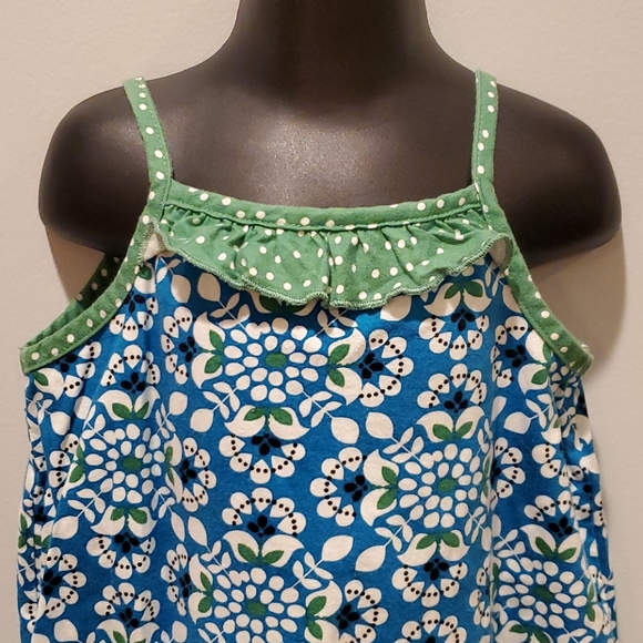 Hanna Andersson Blue and Green Floral Dress - Picture 3 of 9